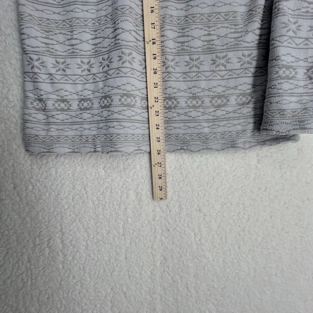 EDDIE BAUER Womens Aztec Southwest Pattern Quarter Zip Fleece Pullover Size L - Picture 8 of 9